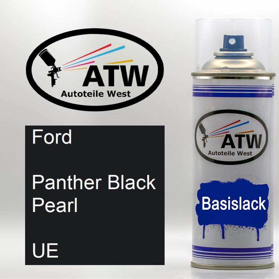Ford, Panther Black Pearl, UE: 400ml Sprühdose, von ATW Autoteile West.